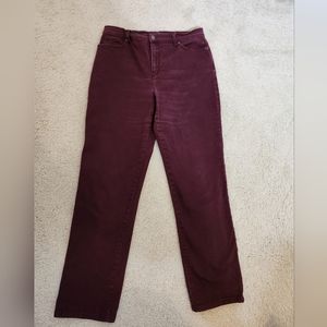 💥SALE💥GLoria Vanderbilt, 12Average, Amanda Wine Colored Womens Dress Jeans